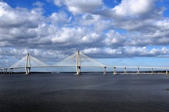 Arthur Ravenel Jr. Bridge in Charleston South Carolina royalty free stock photo Arthur Ravenel Jr. Bridge in Charleston South Carolina royalty free stock photo