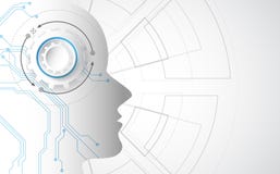 Artificial intelligence. AI digital technology in future. Virtual concept. vector illustration background. royalty free illustration Artificial intelligence. AI digital technology in future. Virtual concept. vector illustration background. royalty free illustration