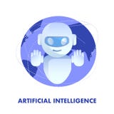 Artificial Intelligence Flat Vector Illustration stock illustration Artificial Intelligence Flat Vector Illustration stock illustration
