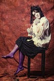 Artistic woman crazy with teddy bear royalty free stock image Artistic woman crazy with teddy bear royalty free stock image
