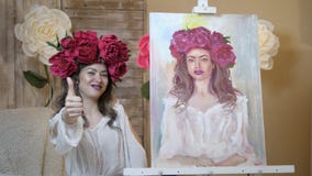 Artysta rysuje portret od natury Artysta rysuje portret od natury Spławowa kamery ostrość, kamera w ruchu zbiory wideo Artysta rysuje portret od natury Artysta rysuje portret od natury Spławowa kamery ostrość, kamera w ruchu zbiory wideo