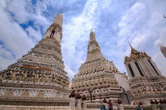 Arunratchawararam Temple is an important and ancient stock photo Arunratchawararam Temple is an important and ancient stock photo