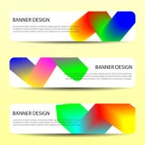 As bandeiras abstratas do vetor com linhas onduladas brilhantes molde futuro do cartaz dos moldes do projeto do informe anual pro ilustração do vetor As bandeiras abstratas do vetor com linhas onduladas brilhantes molde futuro do cartaz dos moldes do projeto do informe anual pro ilustração do vetor