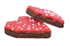 As brownies dadas forma coração com coração polvilham (a imagem 8.2mp) foto de stock royalty free As brownies dadas forma coração com coração polvilham (a imagem 8.2mp) foto de stock royalty free