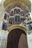 As esculturas góticos originais no portal do sul da igreja de St Mark, consistem em 15 efígies colocadas em onze ameias rasas, imagens de stock royalty free As esculturas góticos originais no portal do sul da igreja de St Mark, consistem em 15 efígies colocadas em onze ameias rasas, imagens de stock royalty free