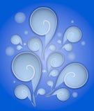 As espirais brancas rodam no azul ilustração royalty free As espirais brancas rodam no azul ilustração royalty free