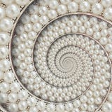 As pérolas e as joias dos diamantes abstraem o fractal espiral do teste padrão do fundo Peroliza o fundo, teste padrão repetitivo Foto de Stock As pérolas e as joias dos diamantes abstraem o fractal espiral do teste padrão do fundo Peroliza o fundo, teste padrão repetitivo Foto de Stock