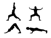 Asanas di yoga Fotografia Stock Libera da Diritti Asanas di yoga Fotografia Stock Libera da Diritti