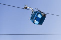 Ascenseur de funiculaire à la station de sports d'hiver alpine Bansko Photographie stock Ascenseur de funiculaire à la station de sports d'hiver alpine Bansko Photographie stock