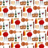 Ase a la parilla el ejemplo inconsútil del vector del fondo del modelo de la familia de la cocina de los productos del partido de libre illustration Ase a la parilla el ejemplo inconsútil del vector del fondo del modelo de la familia de la cocina de los productos del partido de libre illustration