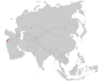 Asia - mapa político de Asia stock de ilustración Asia - mapa político de Asia stock de ilustración