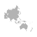 Карта Asia Pacific - Вектор иллюстрация штока Карта Asia Pacific - Вектор иллюстрация штока