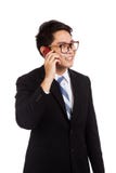Asian businessman smile talk on mobile phone Royalty Free Stock Image Asian businessman smile talk on mobile phone Royalty Free Stock Image