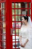 Asian Chinese woman in wedding dress royalty free stock photography Asian Chinese woman in wedding dress royalty free stock photography