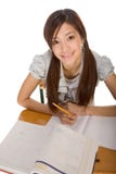Asian College Student Preparing For Math Exam Stock Photos Asian College Student Preparing For Math Exam Stock Photos