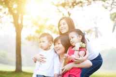 Group of Asian family royalty free stock photos Group of Asian family royalty free stock photos