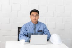 Asian man working royalty free stock photo Asian man working royalty free stock photo