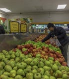 Asian Supermarket shopper royalty free stock photos Asian Supermarket shopper royalty free stock photos