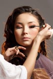 Asian Woman In A Beauty Salon. Royalty Free Stock Photo Asian Woman In A Beauty Salon. Royalty Free Stock Photo