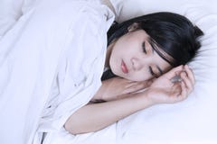 Asian woman sleeping stock photos Asian woman sleeping stock photos