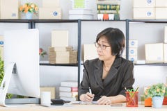 Asian woman working stock images Asian woman working stock images
