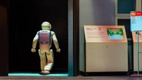 Asimo humanoidroboten arkivbilder Asimo humanoidroboten arkivbilder