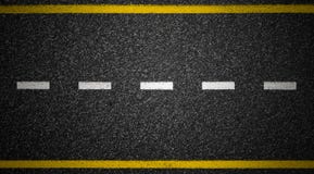 Road top view. Asphalt highway marks. Royalty Free Stock Photos Road top view. Asphalt highway marks. Royalty Free Stock Photos