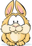 Assento bonito do coelho do vetor isolado no branco ilustração do vetor Assento bonito do coelho do vetor isolado no branco ilustração do vetor
