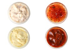 Assorted sauces Royalty Free Stock Photography Assorted sauces Royalty Free Stock Photography
