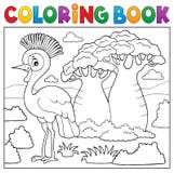 Assunto africano 5 da natureza do livro para colorir ilustração royalty free Assunto africano 5 da natureza do livro para colorir ilustração royalty free