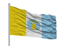 Asta de bandera de Santa Cruz De Lorica City Flag On, departamento de Colombia, Córdoba, aislado en el fondo blanco stock de ilustración Asta de bandera de Santa Cruz De Lorica City Flag On, departamento de Colombia, Córdoba, aislado en el fondo blanco stock de ilustración