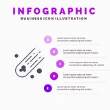 Asteroid, Comet, Space Solid Icon Infographics 5 Steps Presentation Background vector illustration Asteroid, Comet, Space Solid Icon Infographics 5 Steps Presentation Background vector illustration