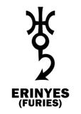 Astrologia: ERINYES &-x28; Furies&-x29; Obrazy Stock Astrologia: ERINYES &-x28; Furies&-x29; Obrazy Stock