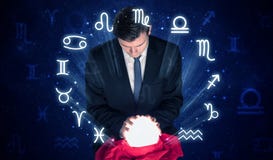 Astronaut looking for inspiration in his crystal magic ball royalty free stock photo Astronaut looking for inspiration in his crystal magic ball royalty free stock photo