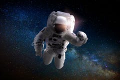 Astronaut or Spaceman floating in the space Royalty Free Stock Photos Astronaut or Spaceman floating in the space Royalty Free Stock Photos
