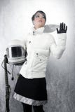 Astronaut spaceship aircraft helmet fashion woman