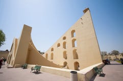 astronomical jantar mantar observatorium för ind jaipur fotografering för bildbyråer astronomical jantar mantar observatorium för ind jaipur fotografering för bildbyråer