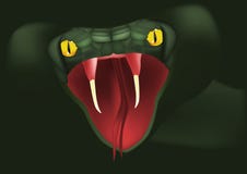 Ataques da serpente ilustração do vetor Ataques da serpente ilustração do vetor