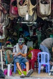 Atelier local Vietnam Ho Chi Minh City de rue image libre de droits Atelier local Vietnam Ho Chi Minh City de rue image libre de droits