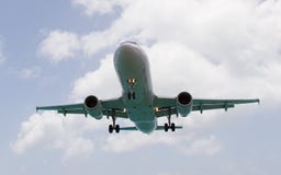 Aterragem de avião fotos de stock Aterragem de avião fotos de stock