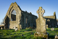 Athenry Dominican Friary With Cemetery Stock Images