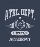 ?athl abteilung ‚Typografie, zur Schau tragende T-Shirt Grafiken stock abbildung ?athl abteilung ‚Typografie, zur Schau tragende T-Shirt Grafiken stock abbildung