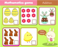 Atividade da Páscoa Contando o jogo educacional das crianças Atividade da matemática para crianças e crianças Quantos objetos Mat ilustração royalty free Atividade da Páscoa Contando o jogo educacional das crianças Atividade da matemática para crianças e crianças Quantos objetos Mat ilustração royalty free