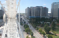 Atlanta de la noria del skyview imagenes de archivo Atlanta de la noria del skyview imagenes de archivo