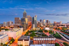 Atlanta Georgia Skyline stock afbeelding Atlanta Georgia Skyline stock afbeelding