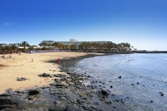 Atlantic Beach, Lanzarote Stock Photography Atlantic Beach, Lanzarote Stock Photography