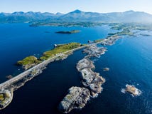 The Atlantic Road in Norway stock image The Atlantic Road in Norway stock image