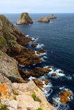 Atlantische Küste in Bretagne stockfoto Atlantische Küste in Bretagne stockfoto