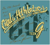 Atletismo das meninas ilustração royalty free Atletismo das meninas ilustração royalty free