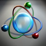 Atomsymbol, molekylstruktur royaltyfri illustrationer Atomsymbol, molekylstruktur royaltyfri illustrationer